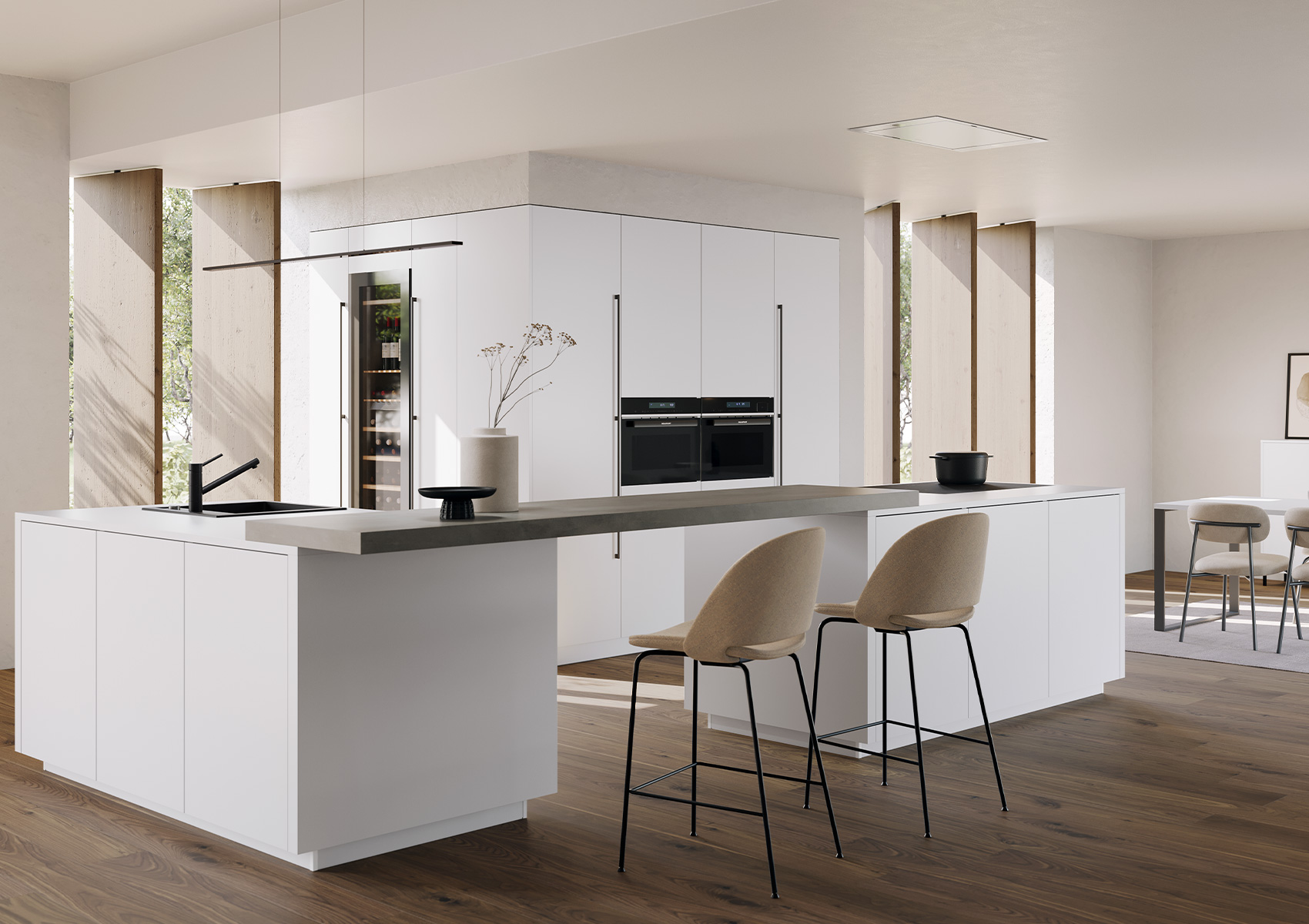 Kitchens of unlimited functionality: Häcker technology